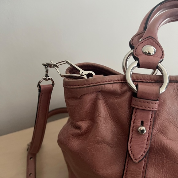 SOLD Vintage Soft Pink Leather Miu Miu Bag - Picture 4 of 9